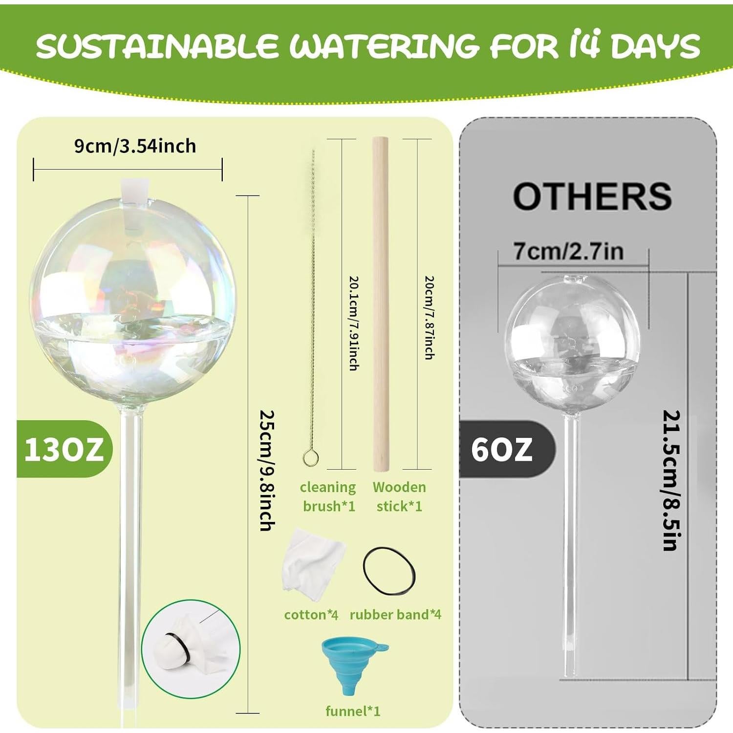 Esferas de Riego Automáticas Vividaire 13oz Iridiscente 4 Pack