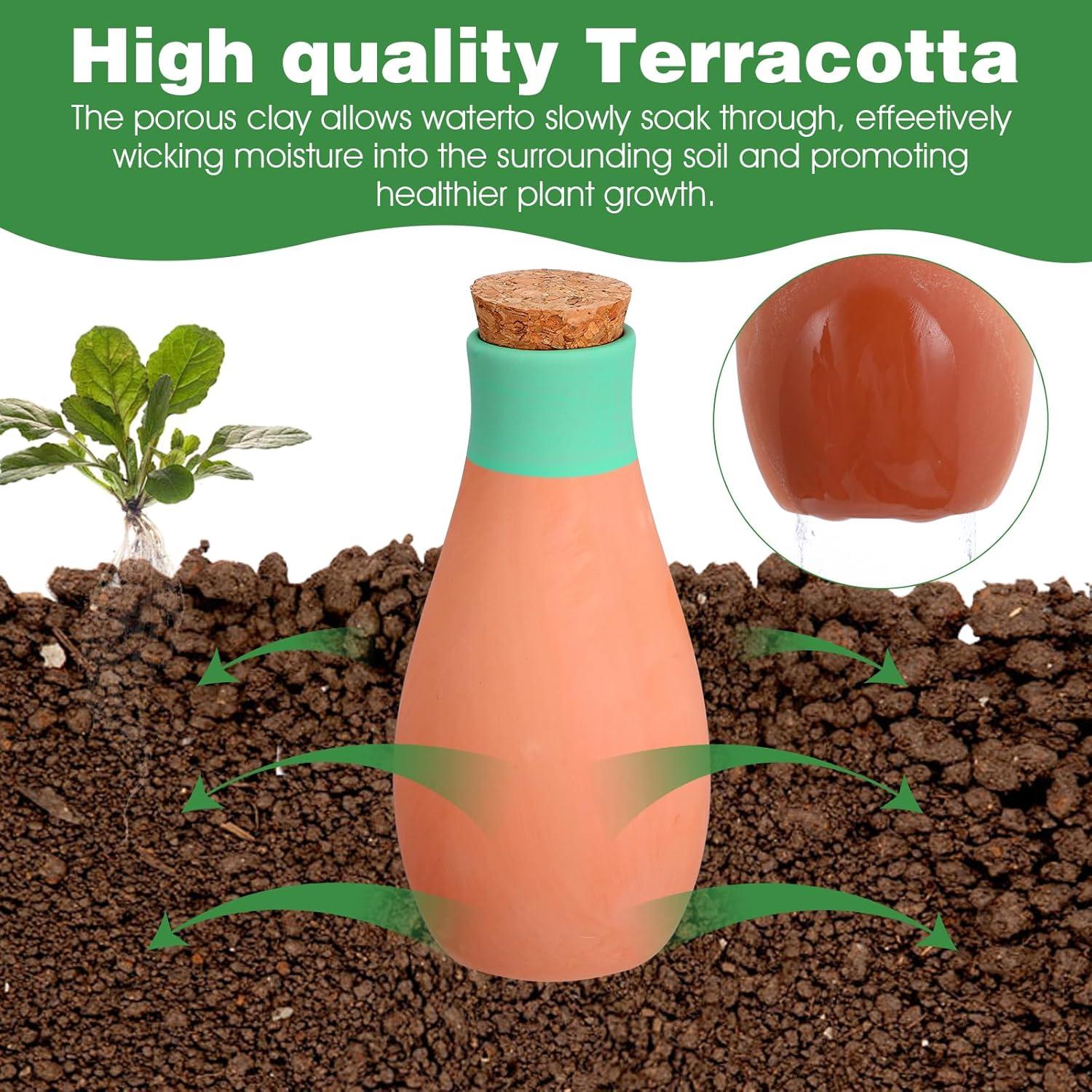 4 Esferas de Riego de Terracota AojSup 16.5cm Automáticas