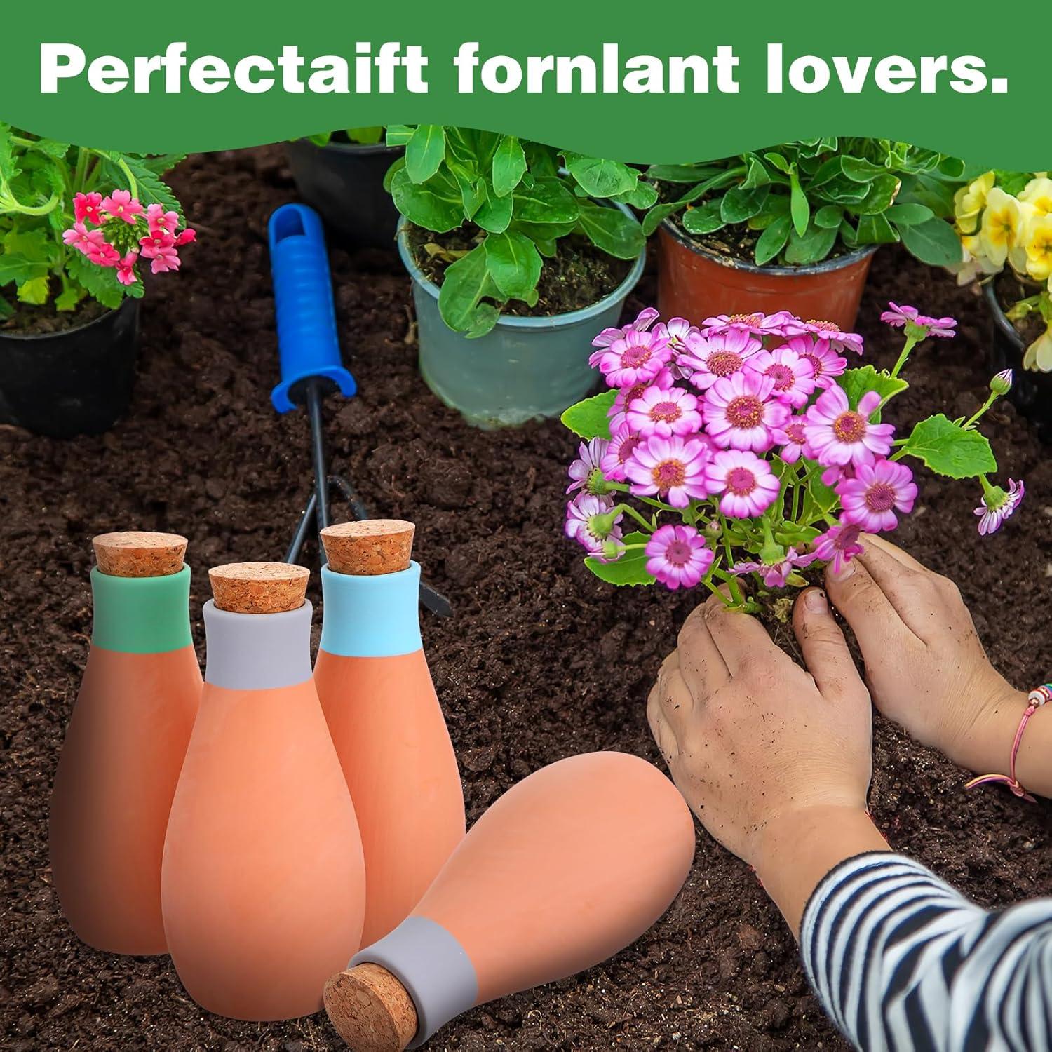 4 Esferas de Riego de Terracota AojSup 16.5cm Automáticas