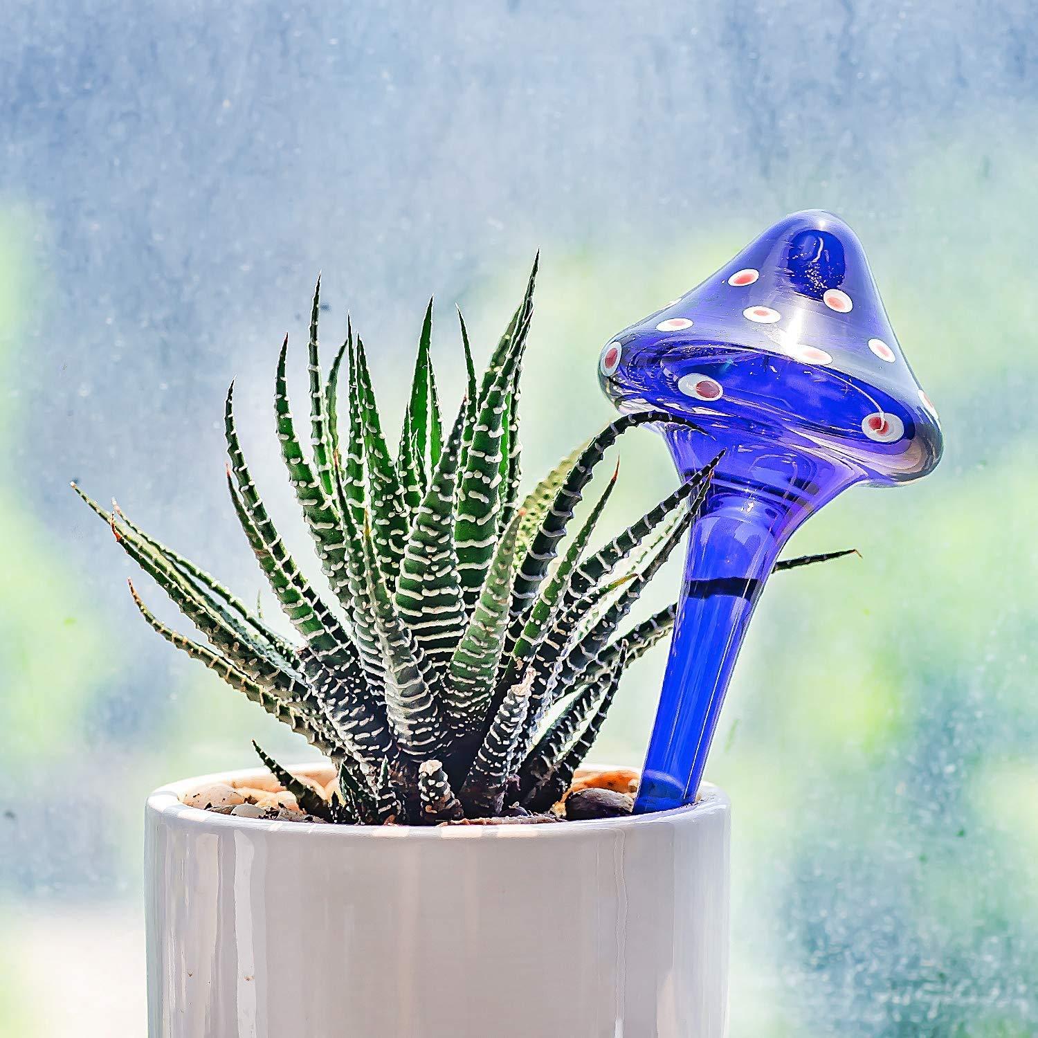 4 Esferas de Riego de Vidrio Kikunum 17 cm Multicolores