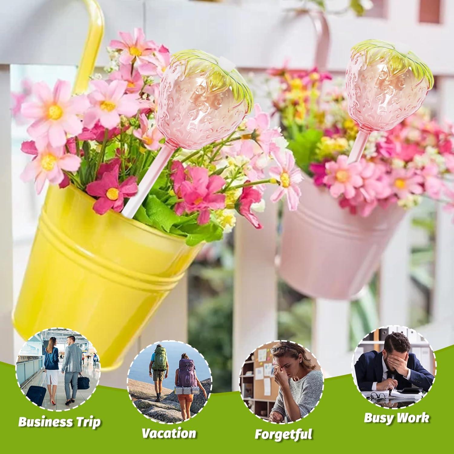 Esferas de Riego de Vidrio SunGardery 2pcs Autorriego 24.8cm