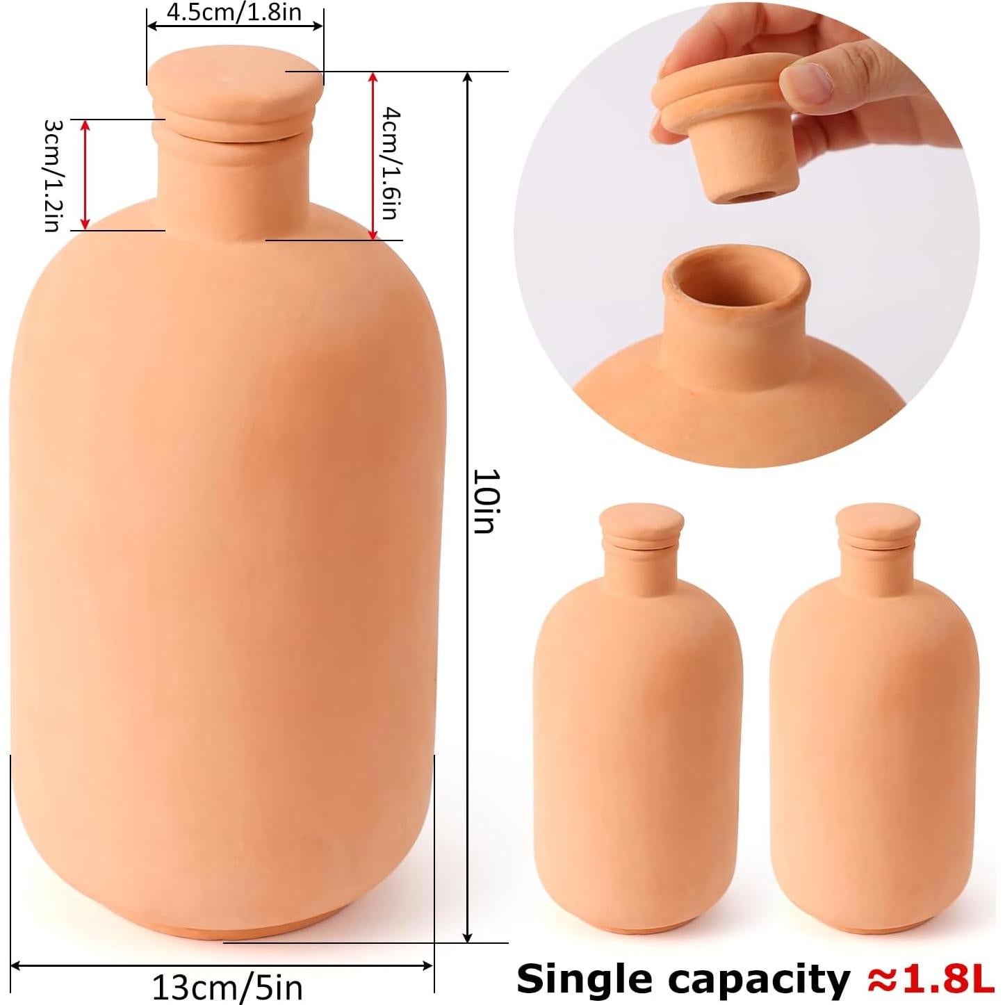 2 Globos de Riego Automático Lovely Ran 1.8L Cerámica Roja