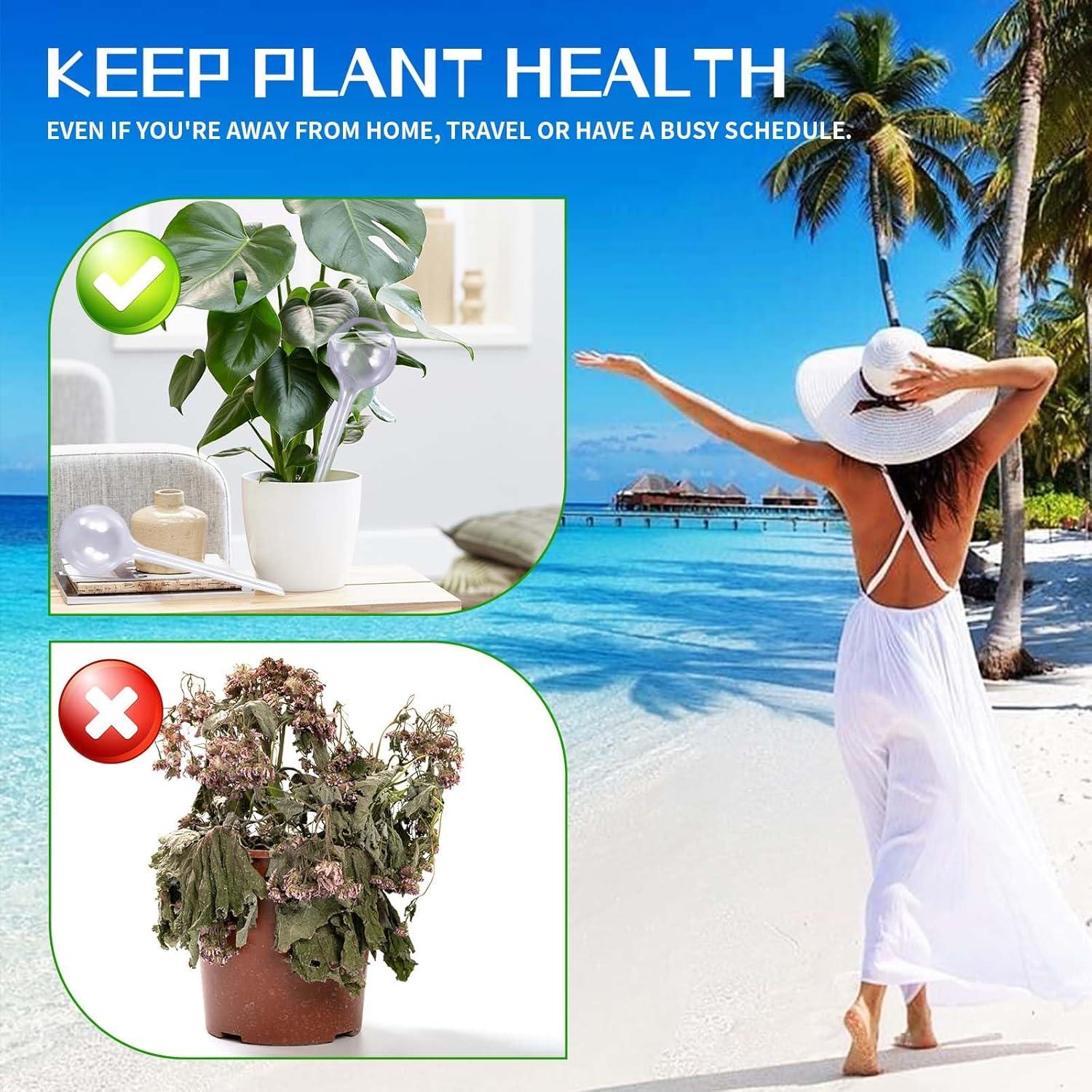 10 Esferas de Riego Automático BADAO 13x5 cm para Plantas