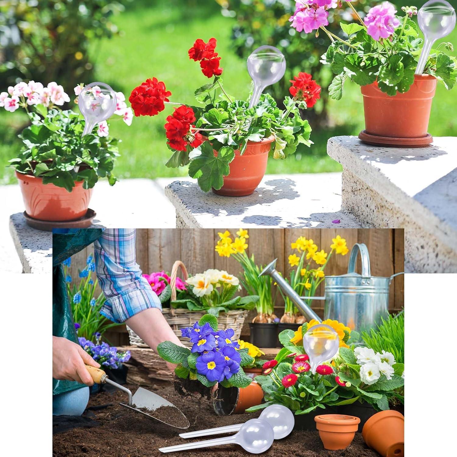 10 Esferas de Riego Automático BADAO 13x5 cm para Plantas