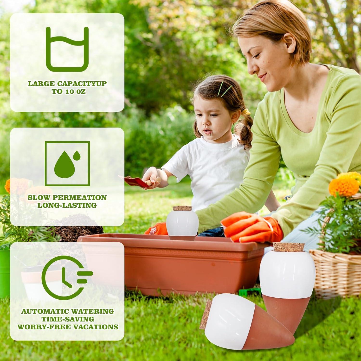 Esferas de Riego Automático Terracota OZLMC 4 Pack 0.3L