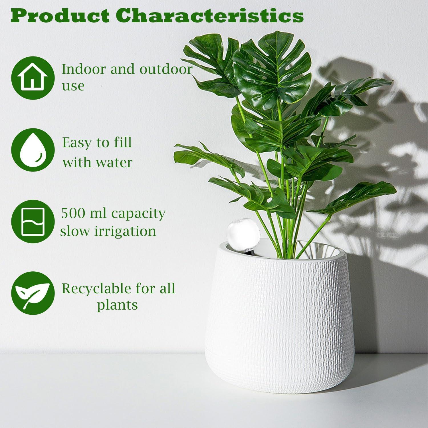 2 Esferas de Riego Automáticas 500ml Plástico Yuixoseu