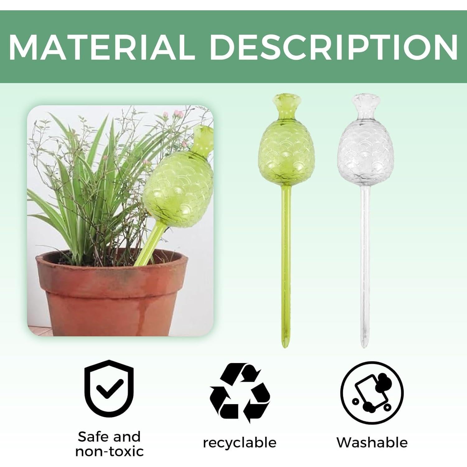 Set de 6 Bombillas de Riego Automático CCDANSIYUCR - Plástico