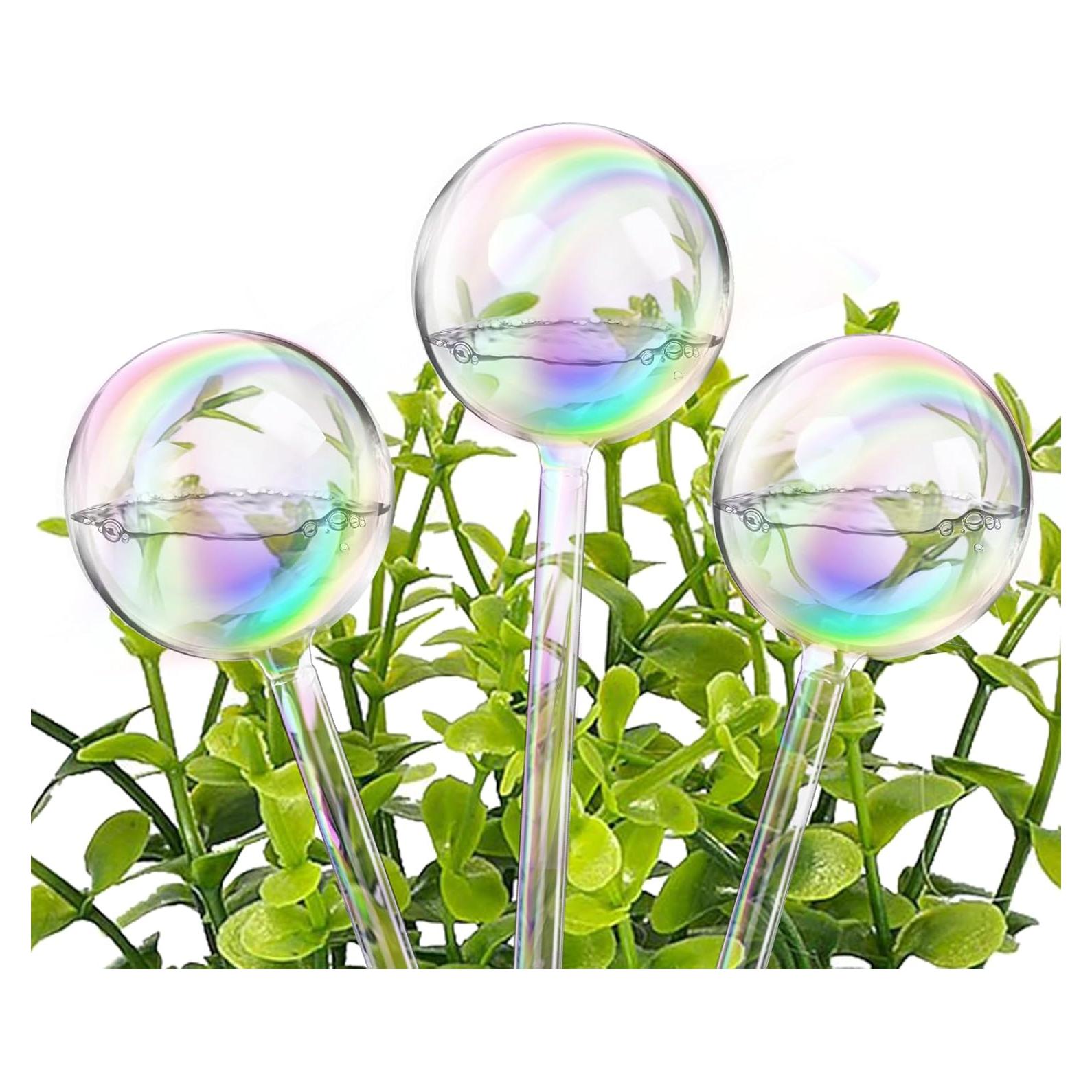 Esferas de Riego Automático de Vidrio Arcoíris 3 Pcs 21cm
