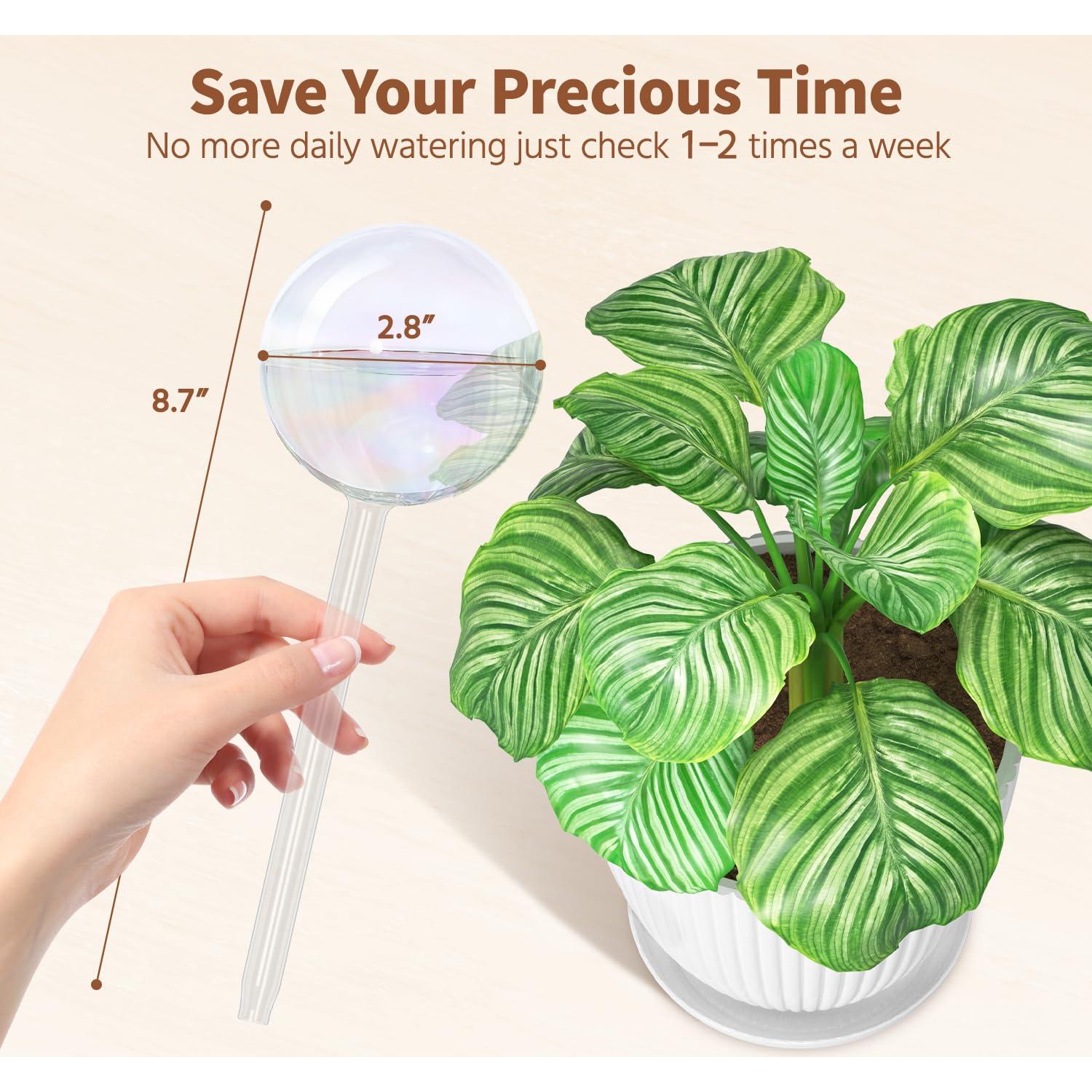 Globos de Riego de Vidrio LASZOLA 2 Pcs para Plantas