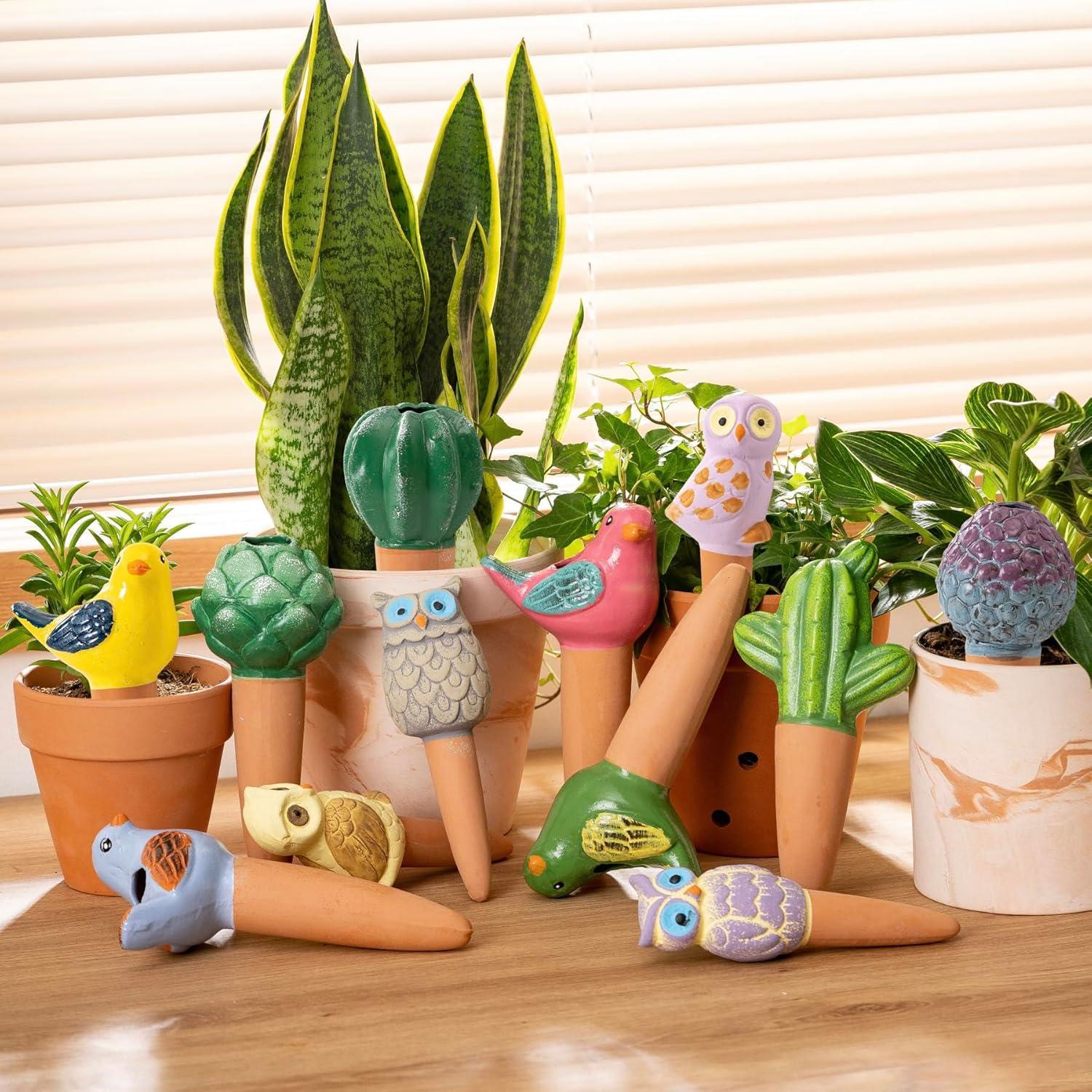 Paquete de 4 Picos de Riego SURE YUESI de Terracota 371g