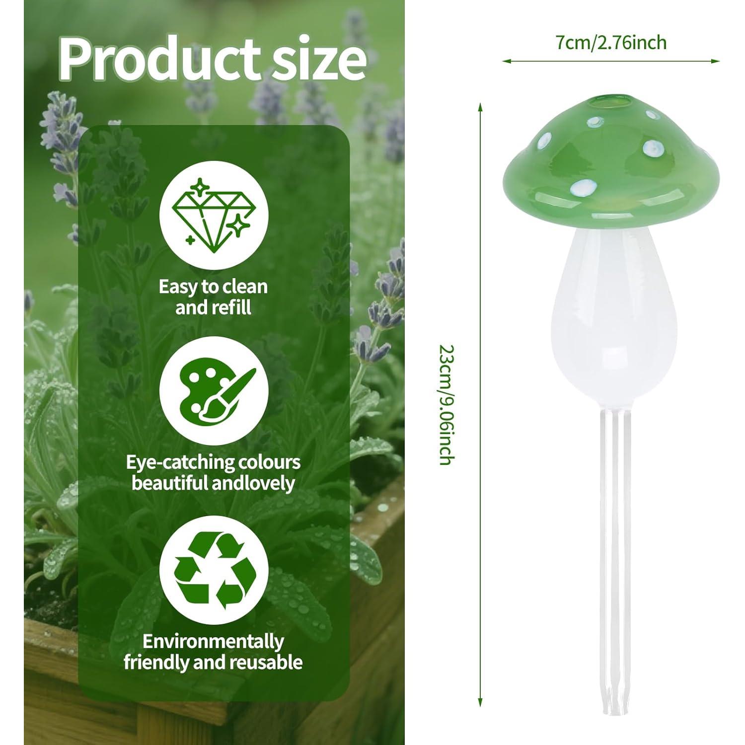 Esferas de Riego Automático de Vidrio Borosilicato - 4 Piezas