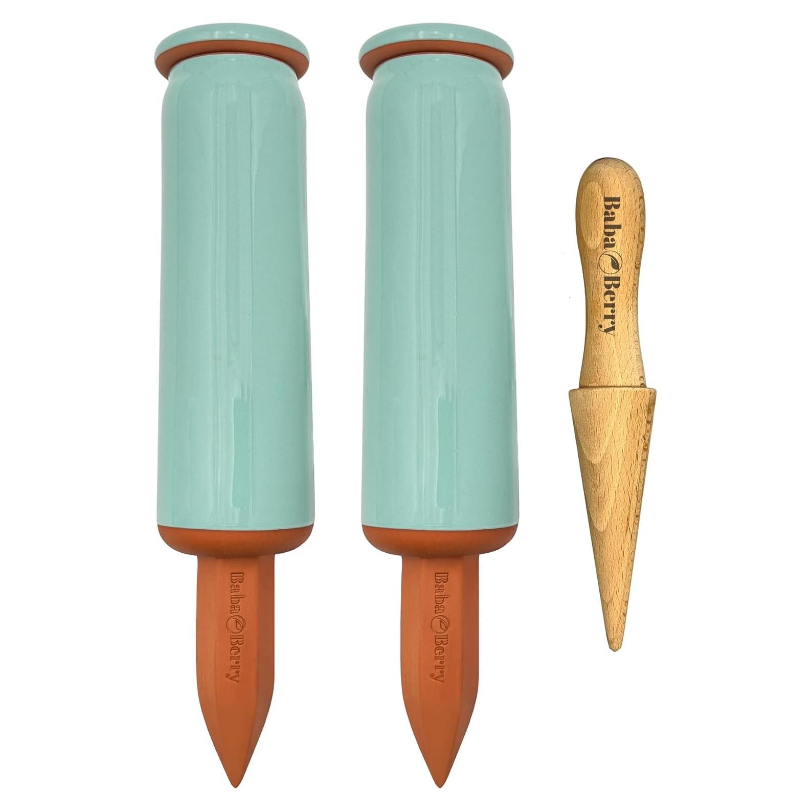 Picos de Riego Automático de Terracota BabaBerry 2 Unidades 0.51L