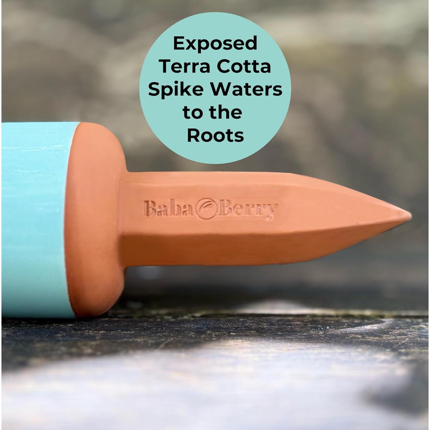 Picos de Riego Automático de Terracota BabaBerry 2 Unidades 0.51L