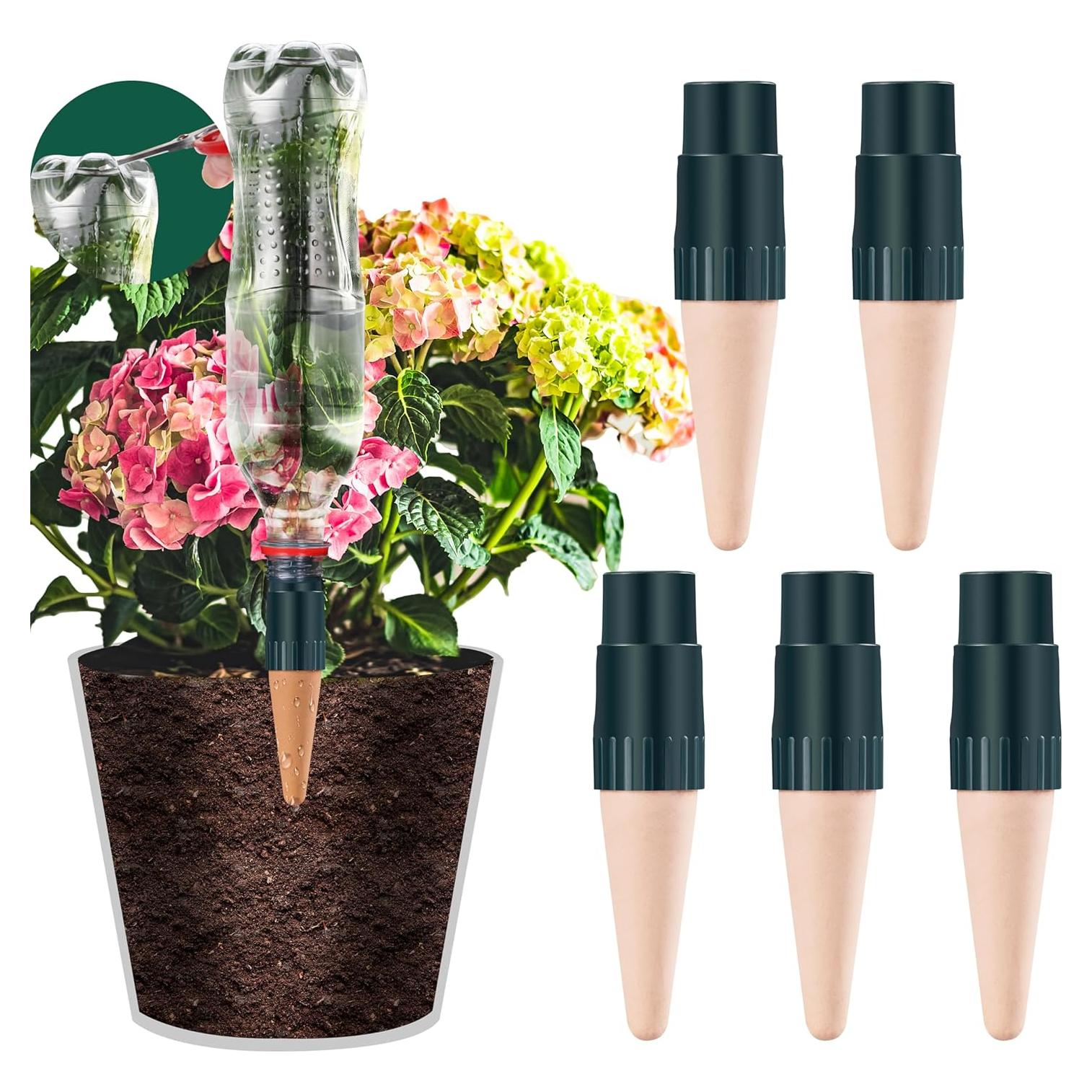 Picos de Riego de Terracota Soilagua - Adaptador Botella 5 Piezas