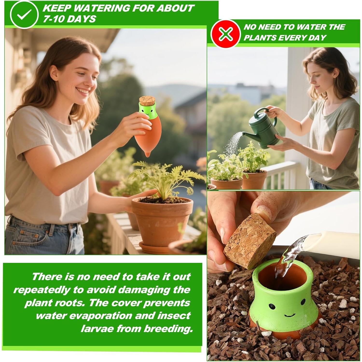 Esferas de Autorriego LemonRoad 4 Pcs Terracota 340 ml