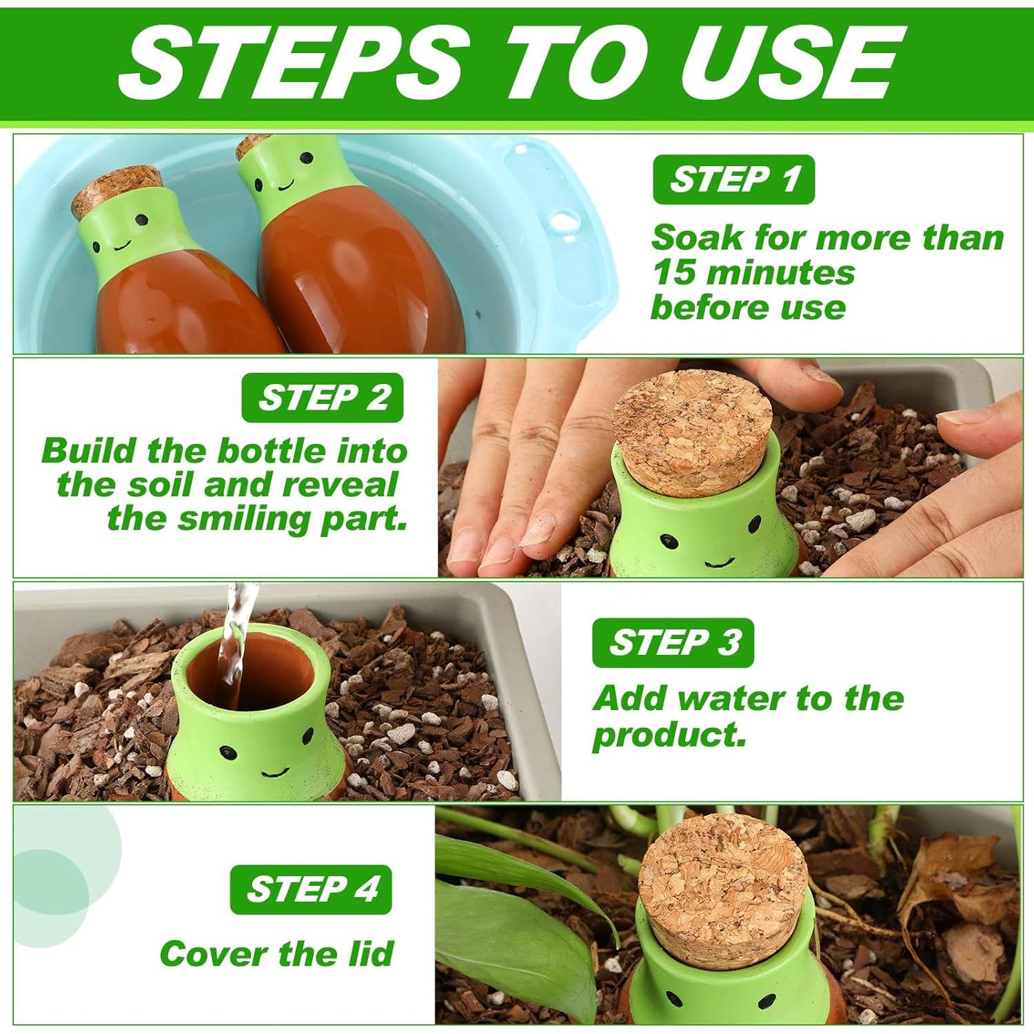 Esferas de Autorriego LemonRoad 4 Pcs Terracota 340 ml