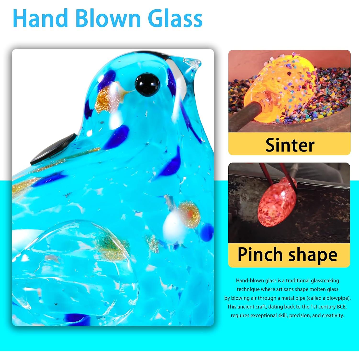 Bola de Riego Automática de Vidrio Naboher Azul Claro 14 cm