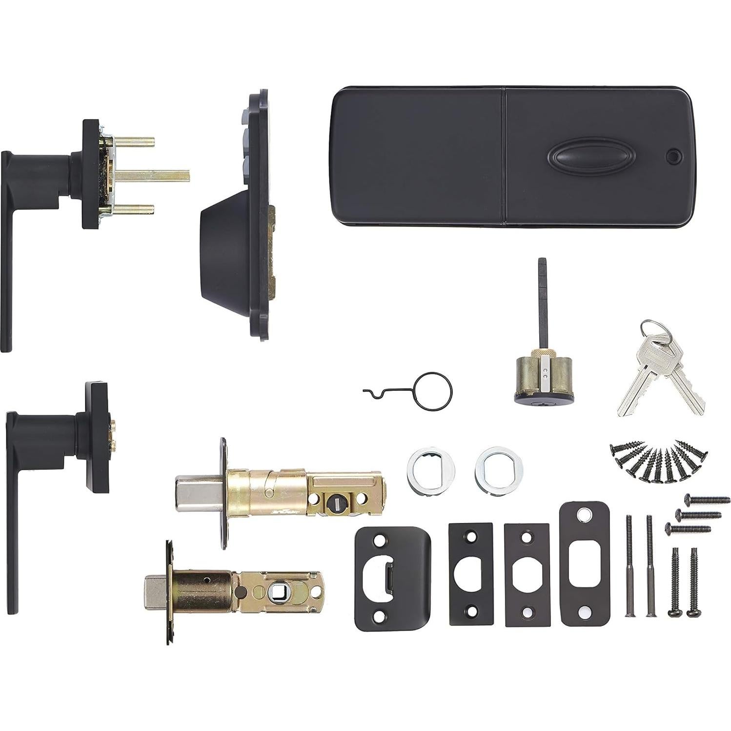 Cerradura Electrónica Amazon Basics con Teclado - Negro Mate