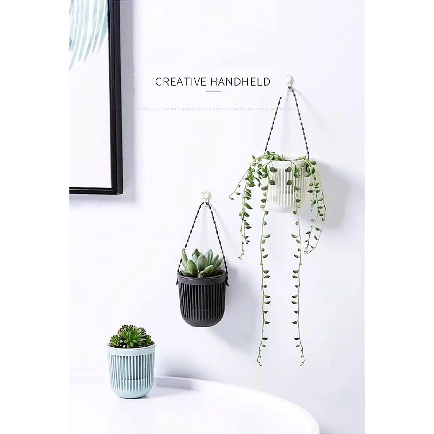 Macetas Colgantes Melphoe 6 Piezas 8.7 cm con Drenaje