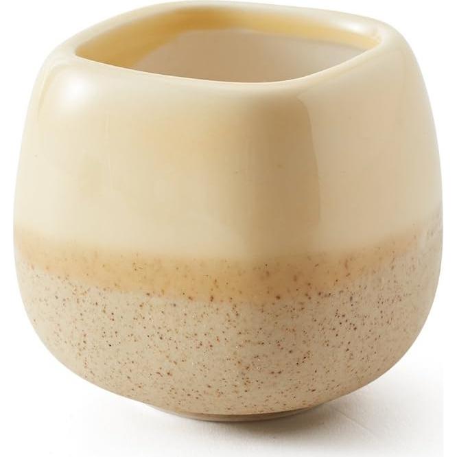 Set de 5 macetas de cerámica SUN-E 5.58 cm esmaltadas