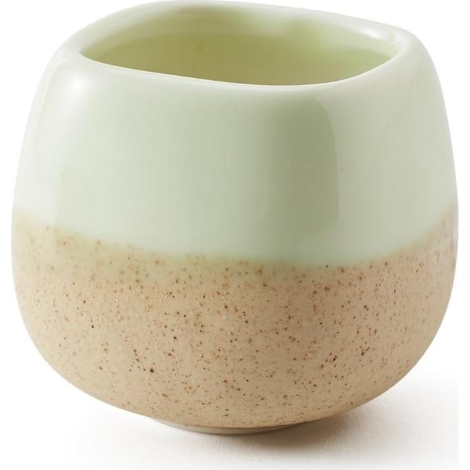 Set de 5 macetas de cerámica SUN-E 5.58 cm esmaltadas