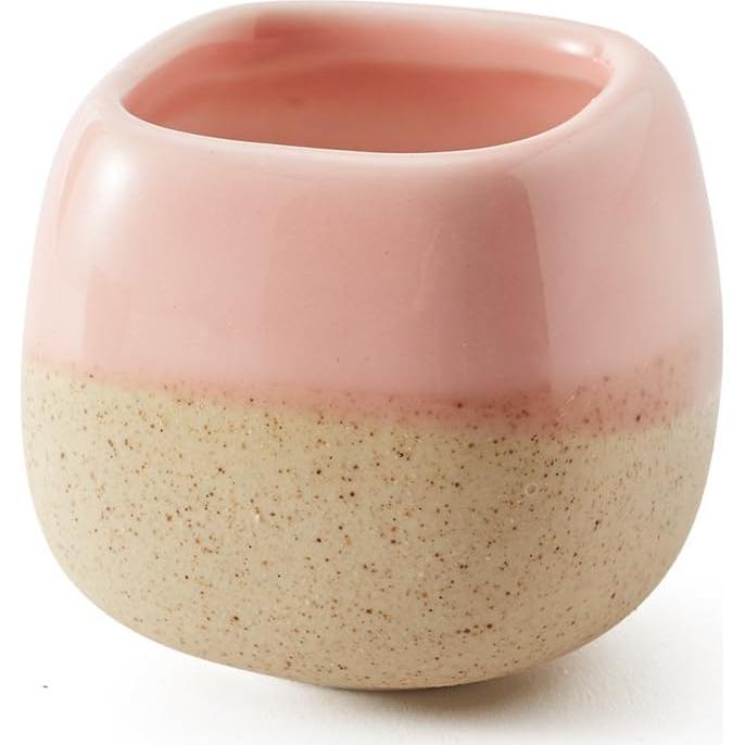 Set de 5 macetas de cerámica SUN-E 5.58 cm esmaltadas