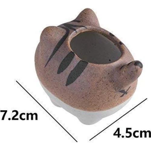 Jarrón de Cerámica Gato Moderno BCP para Suculentas