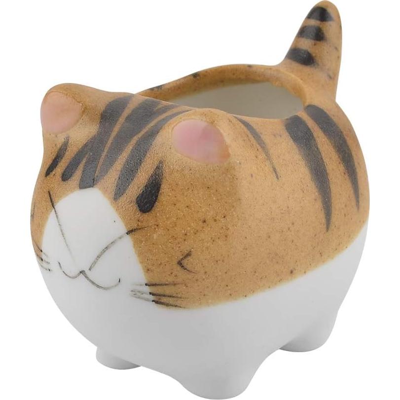 Jarrón de Cerámica Gato Moderno BCP para Suculentas