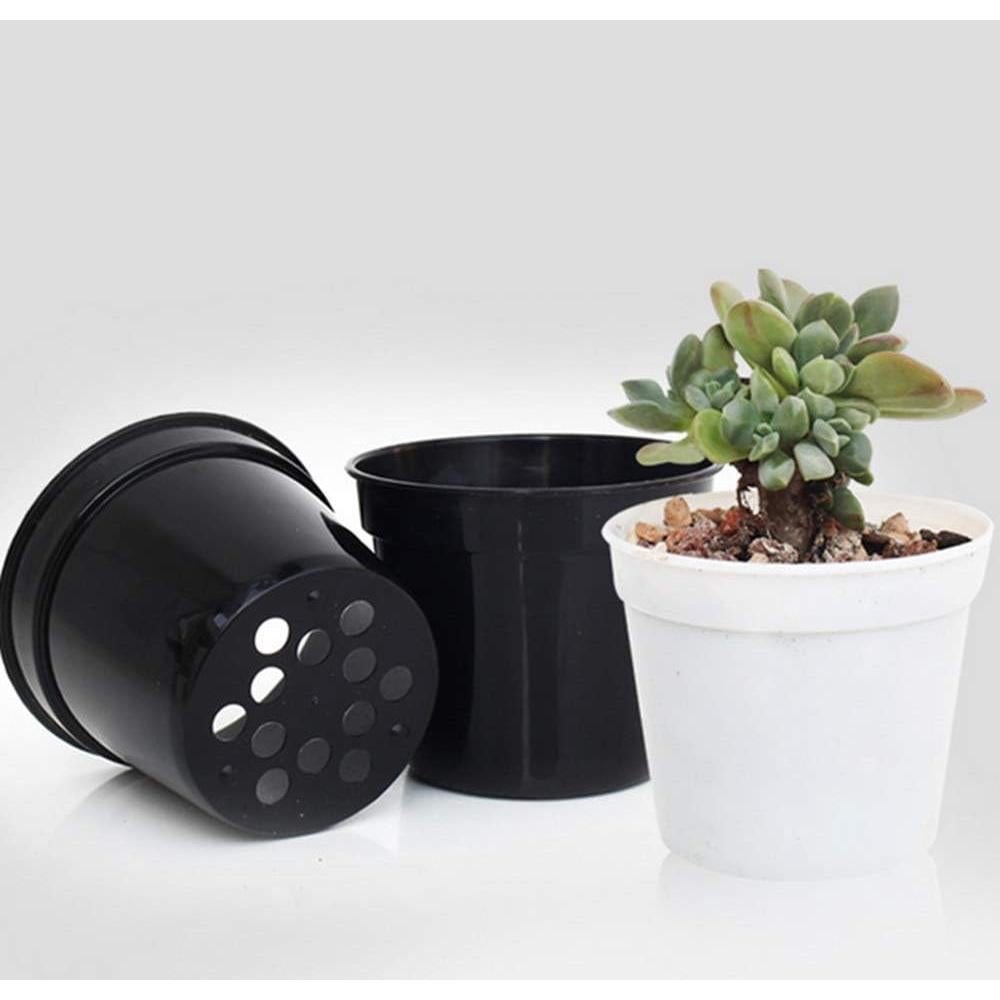 Macetas redondas DODXIAOBEUL 40 piezas con drenaje 6.35 cm