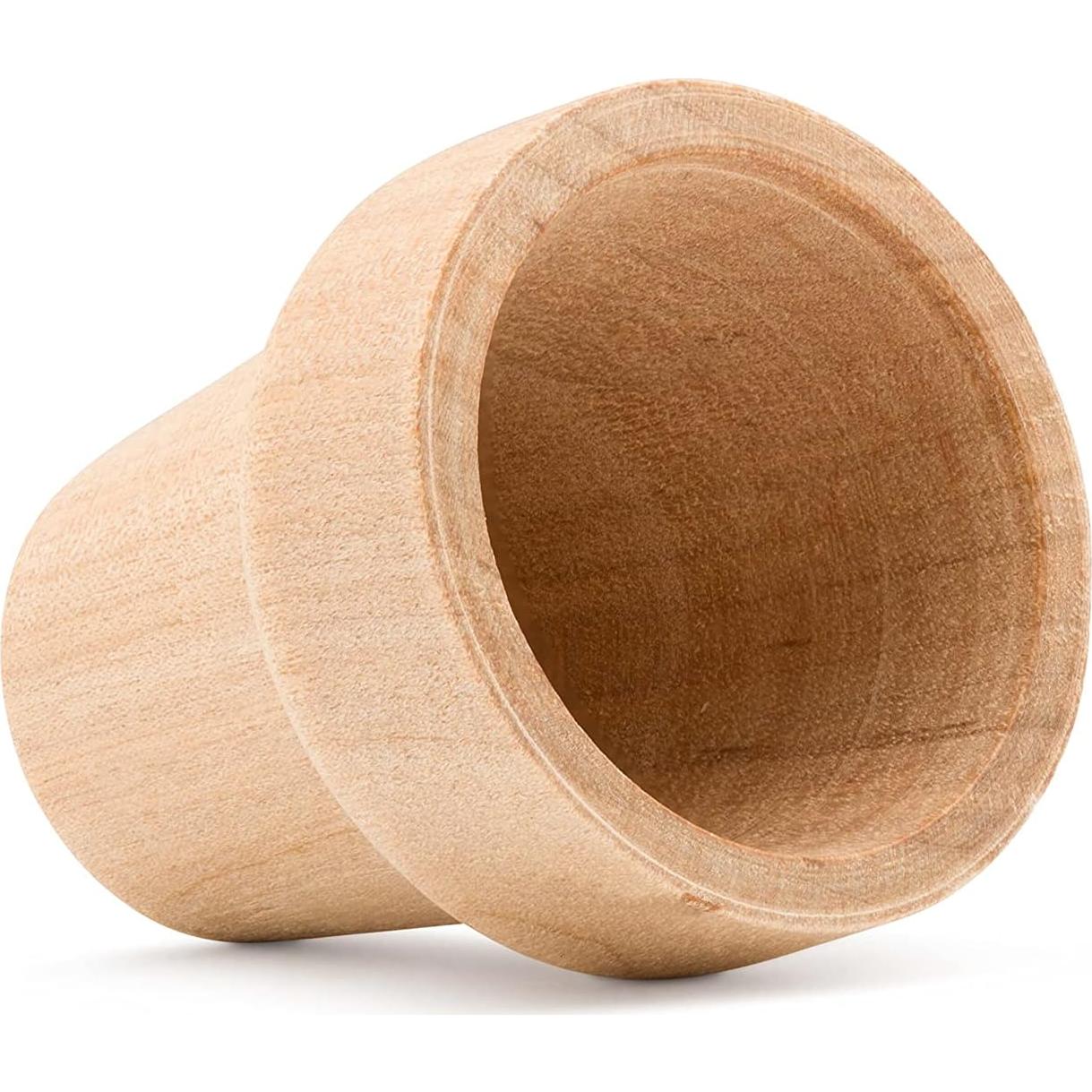 Macetas de Madera Natural Woodpeckers 1" Paquete de 12