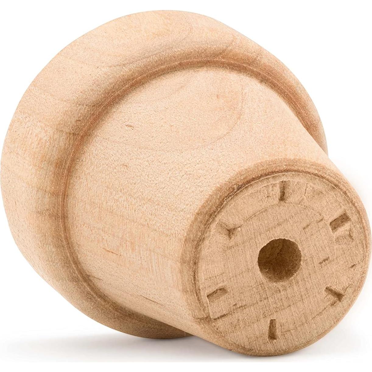 Macetas de Madera Natural Woodpeckers 1" Paquete de 12