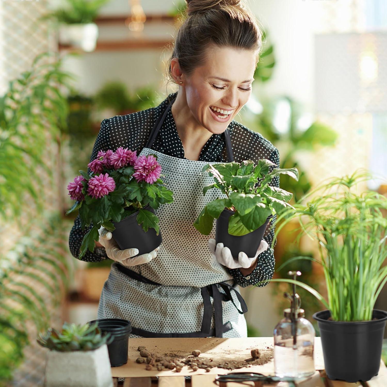 120 Macetas de Vivero DUNPUTE 10.16 cm con Drenaje