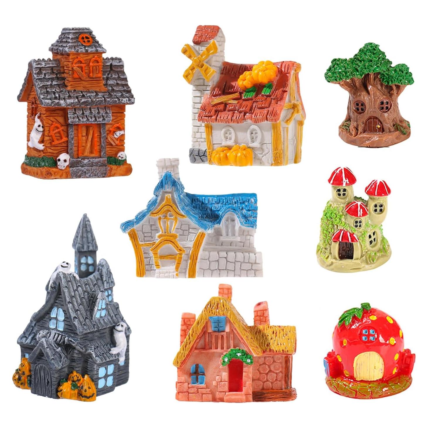 Accesorios de Jardín de Hadas ZODUXI - 8 Piezas Miniatura