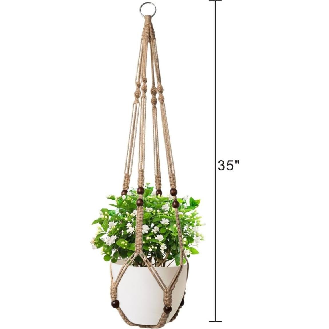 Soporte de Planta Colgante MDKFKDK 88.9 cm Yute Marrón