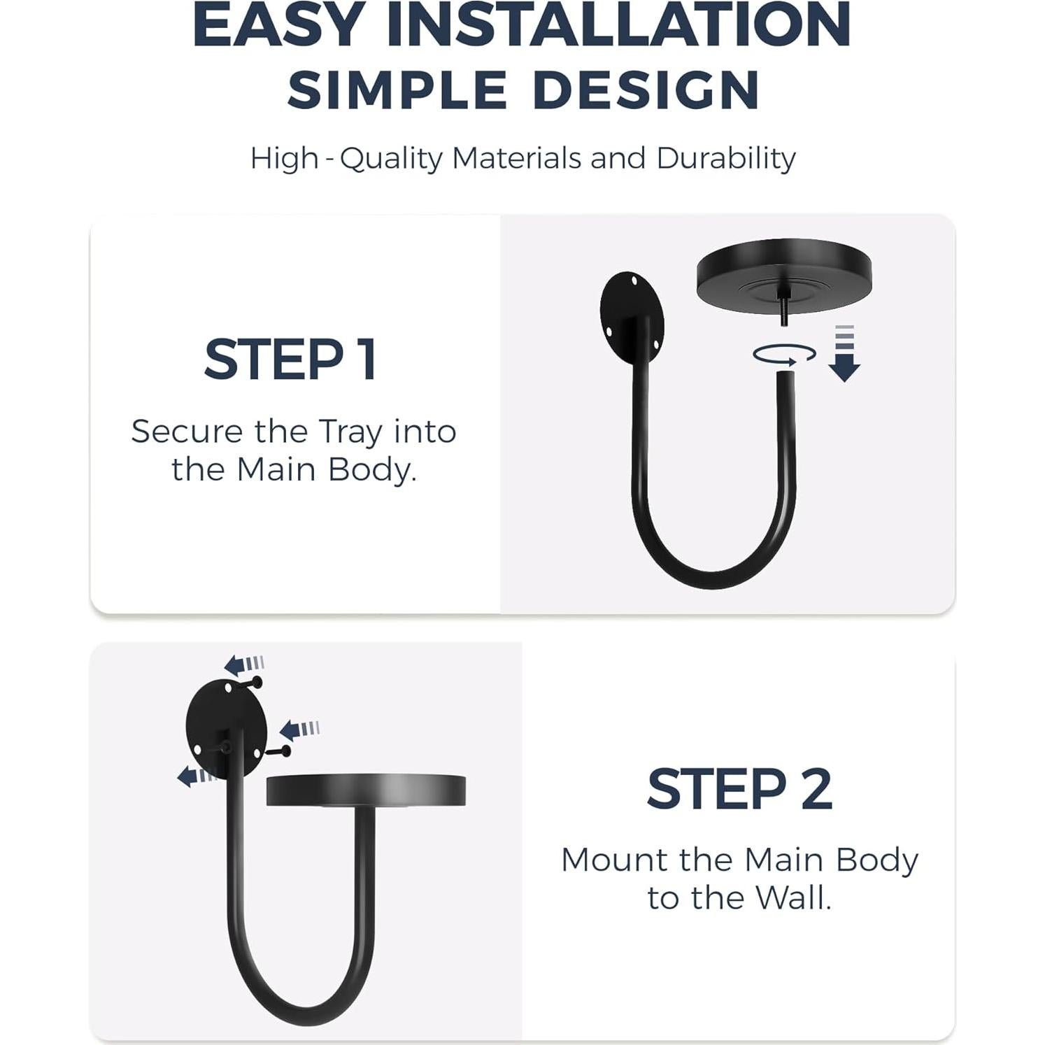 Macetas Colgantes Bamworld Negras para Plantas de Interior 3pcs