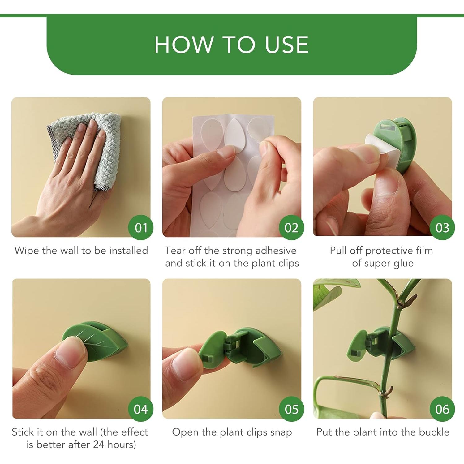 Clips de Fijación para Plantas Trepadoras Choclaif 40 Pcs