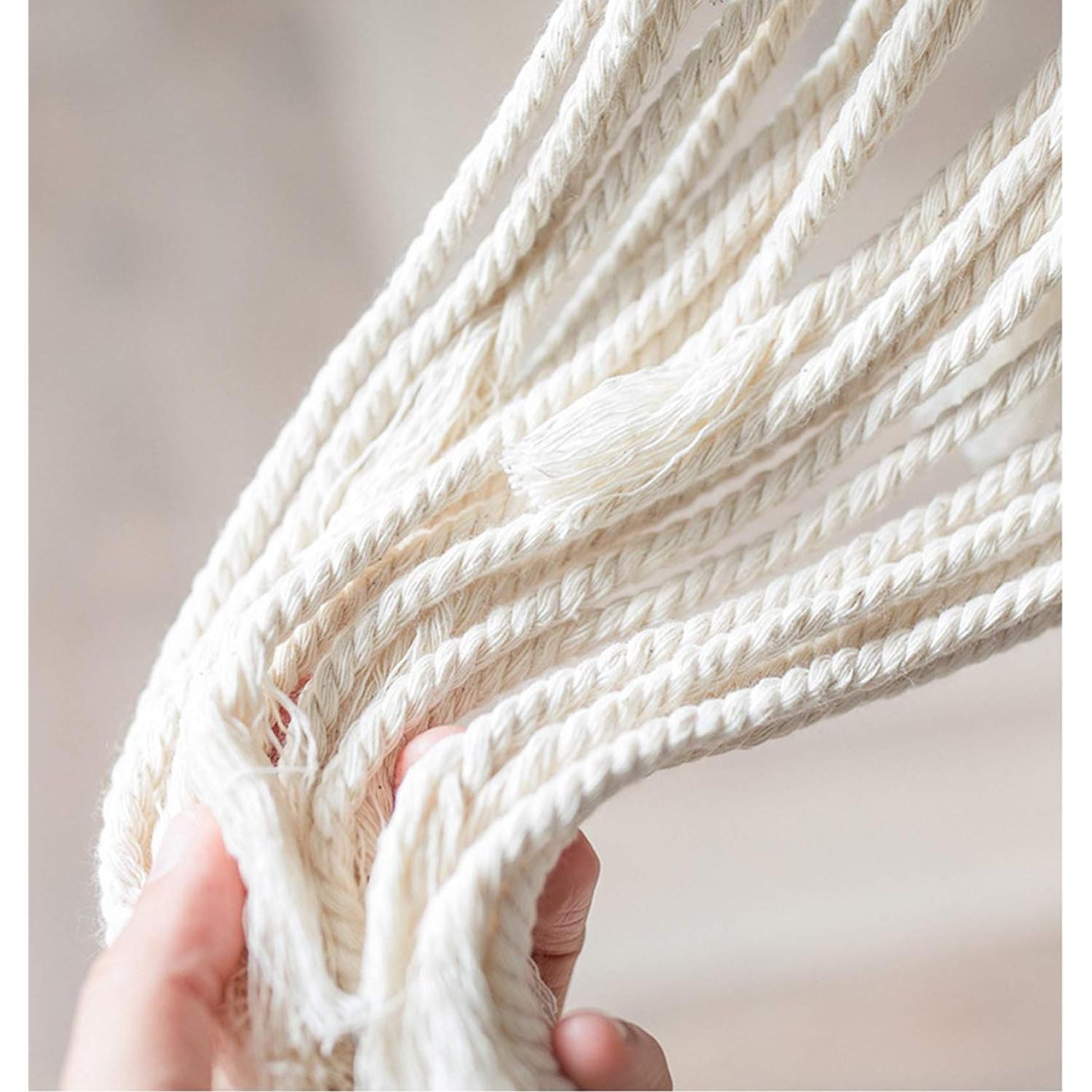 Colgador de Plantas de Macramé Cuttte 110 cm Color Crema