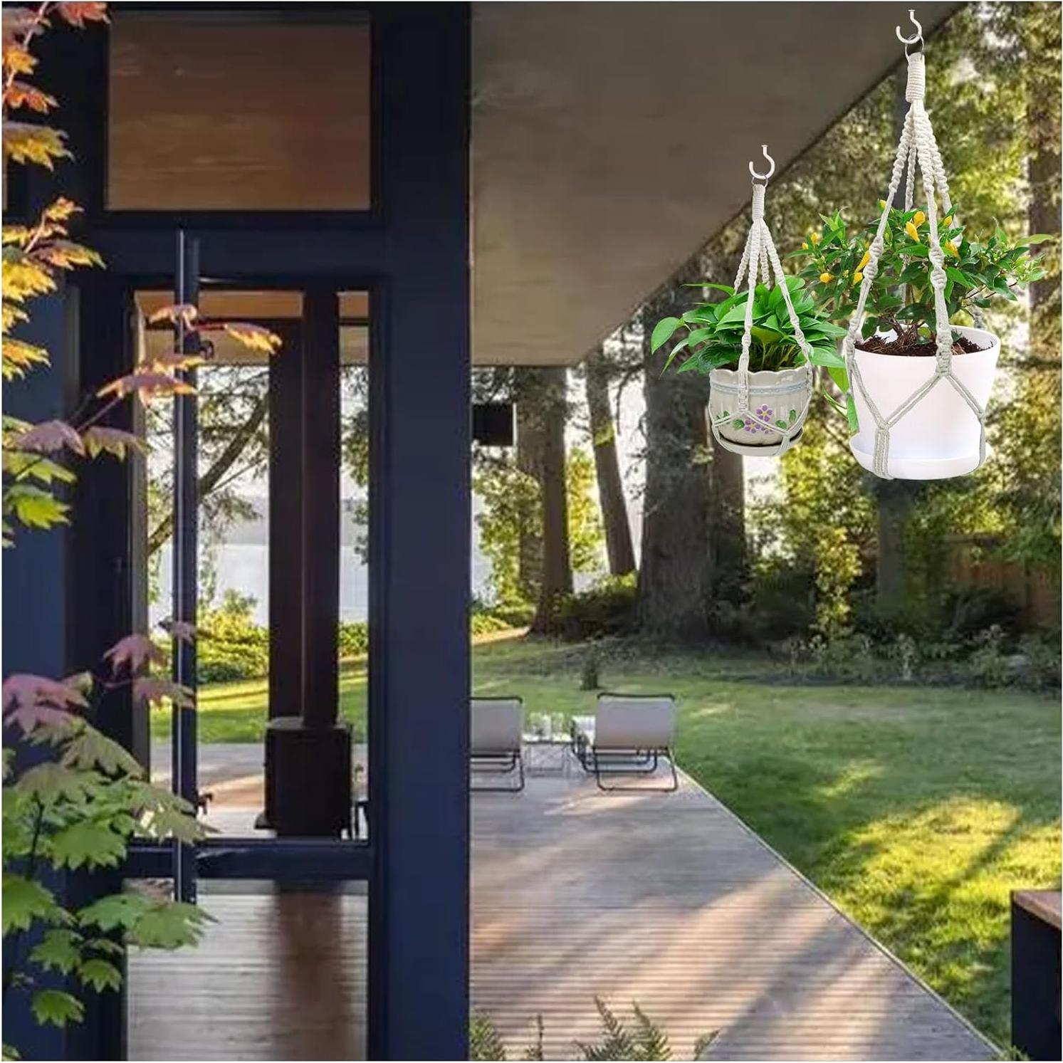 Soportes de Plantas de Macramé Rimoev 50.8 cm 2 Piezas