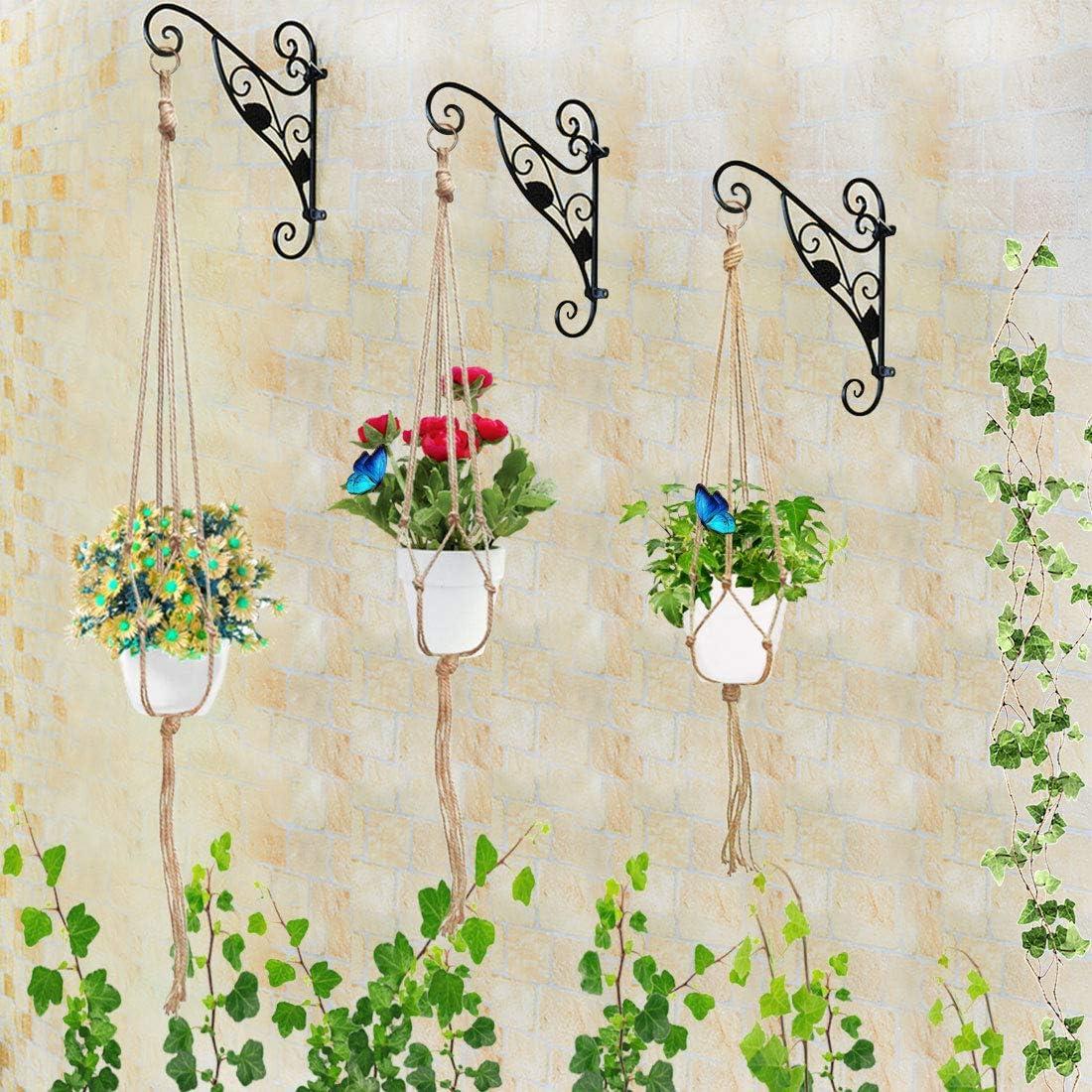 Soporte de Macramé para Plantas Swpeet - 6 Piezas, 3 Tamaños