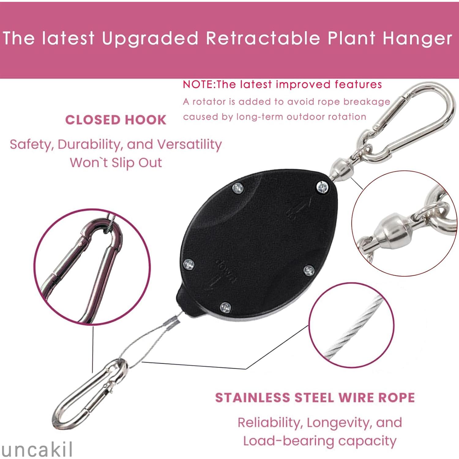 Soporte de Planta Retráctil Uncakil para Colgar hasta 18 kg