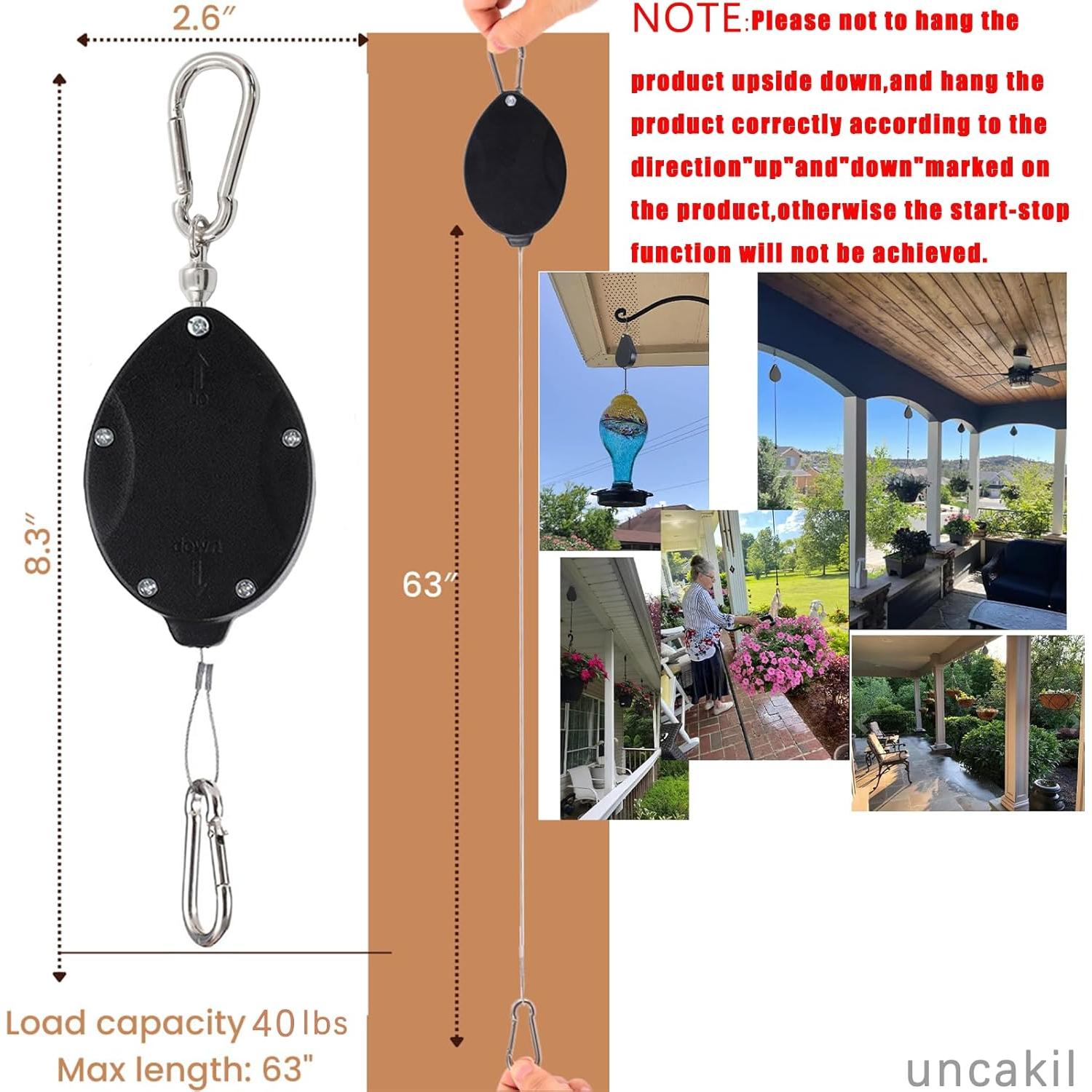 Soporte de Planta Retráctil Uncakil para Colgar hasta 18 kg