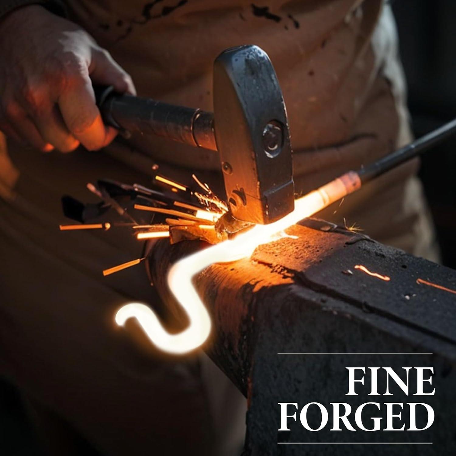 Gancho para Plantas KOOKASHOP 20.32 cm Metal Negro 2 Piezas