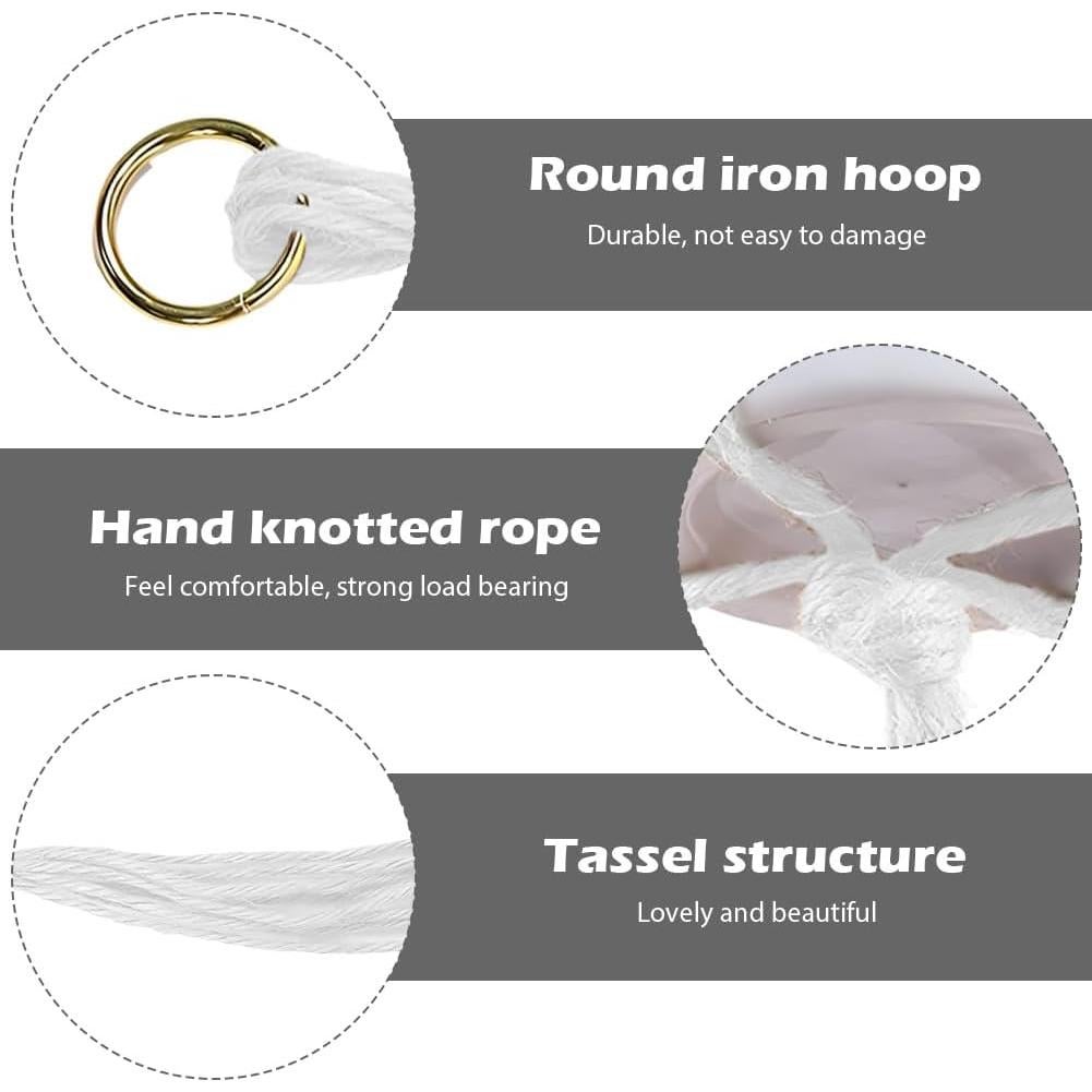 Soporte de Macramé Kryslanix para Macetas Colgantes 6 Piezas