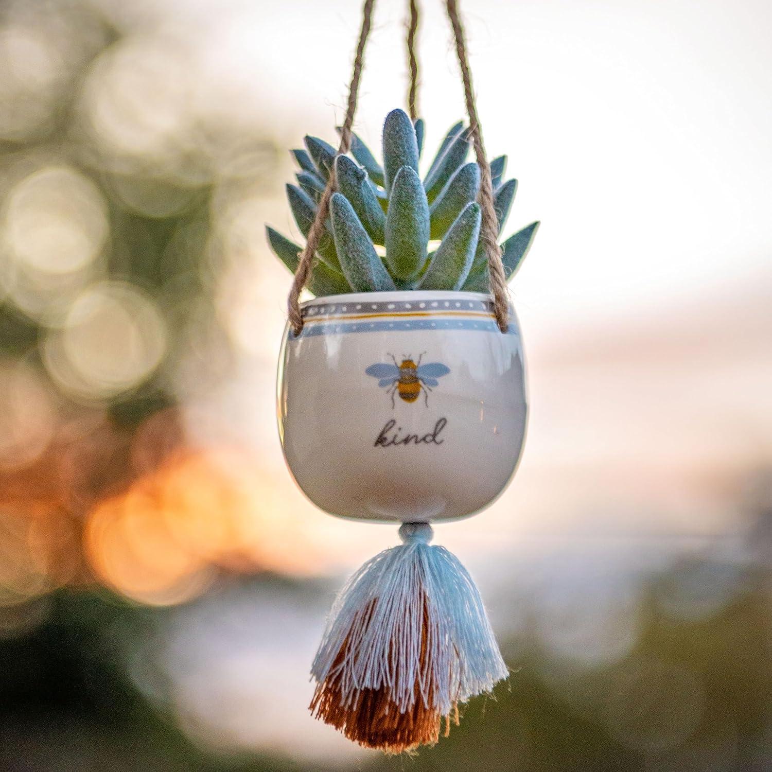 Maceta Colgante Karma de Cerámica para Suculentas 5.08cm