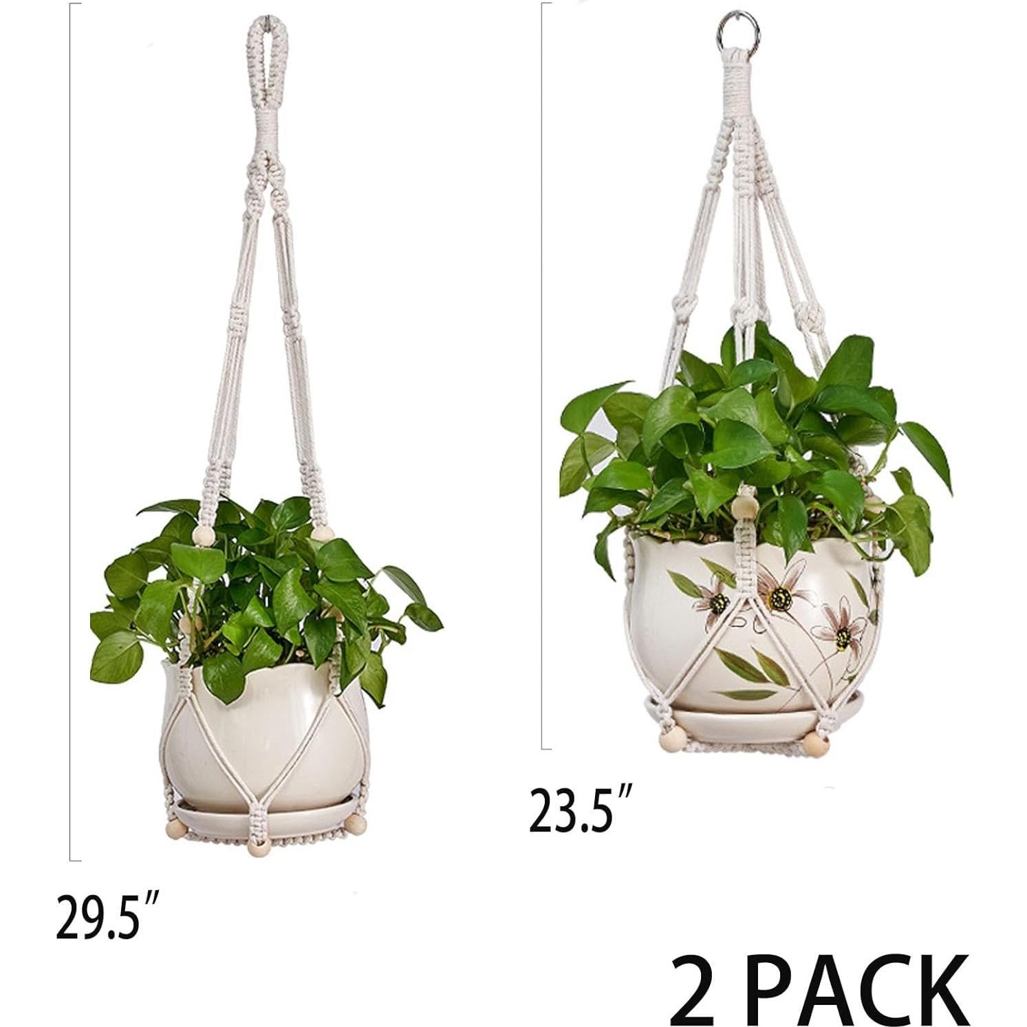 Soportes para Plantas Beongfc - 2 Piezas Colgantes 74.93 cm y 59.69 cm