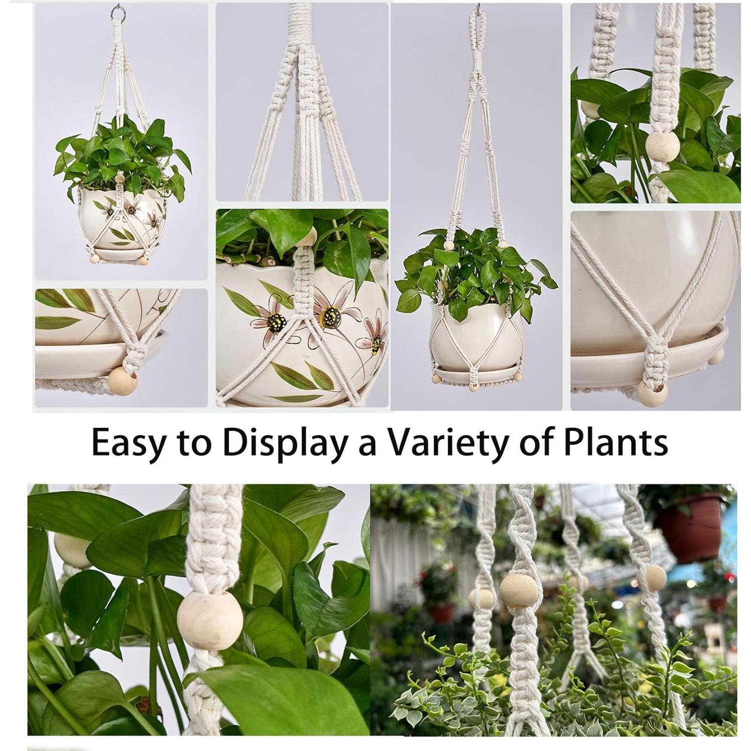 Soportes para Plantas Beongfc - 2 Piezas Colgantes 74.93 cm y 59.69 cm