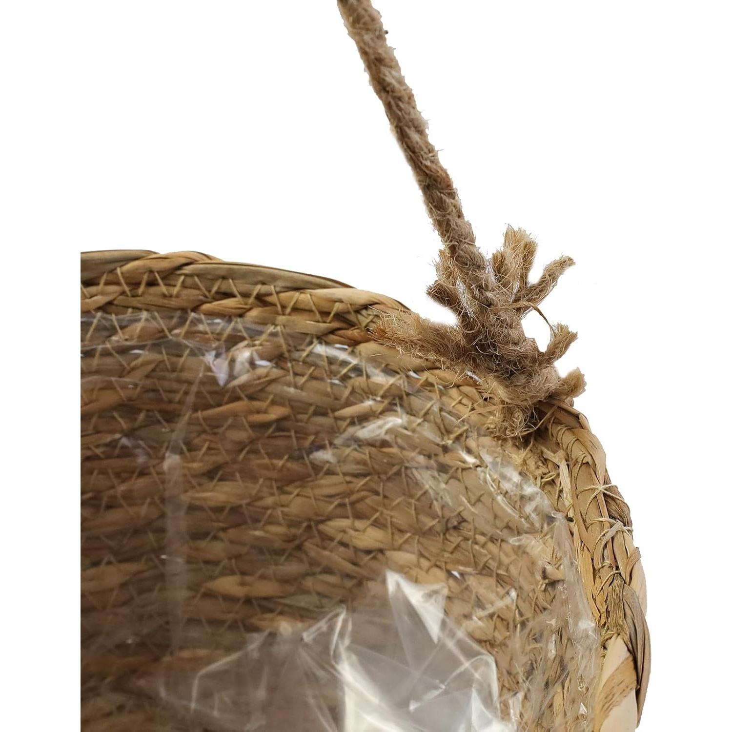 Cestas de Maceta Colgantes MY MIRONEY 2 Piezas 20.6x12.7cm Caqui