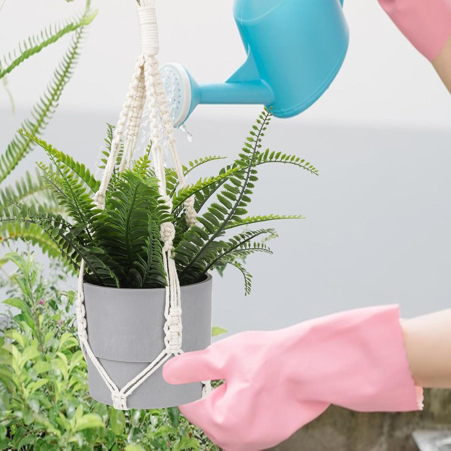 Colgadores de Plantas de Macramé Piriuuo 50 cm 2 Piezas