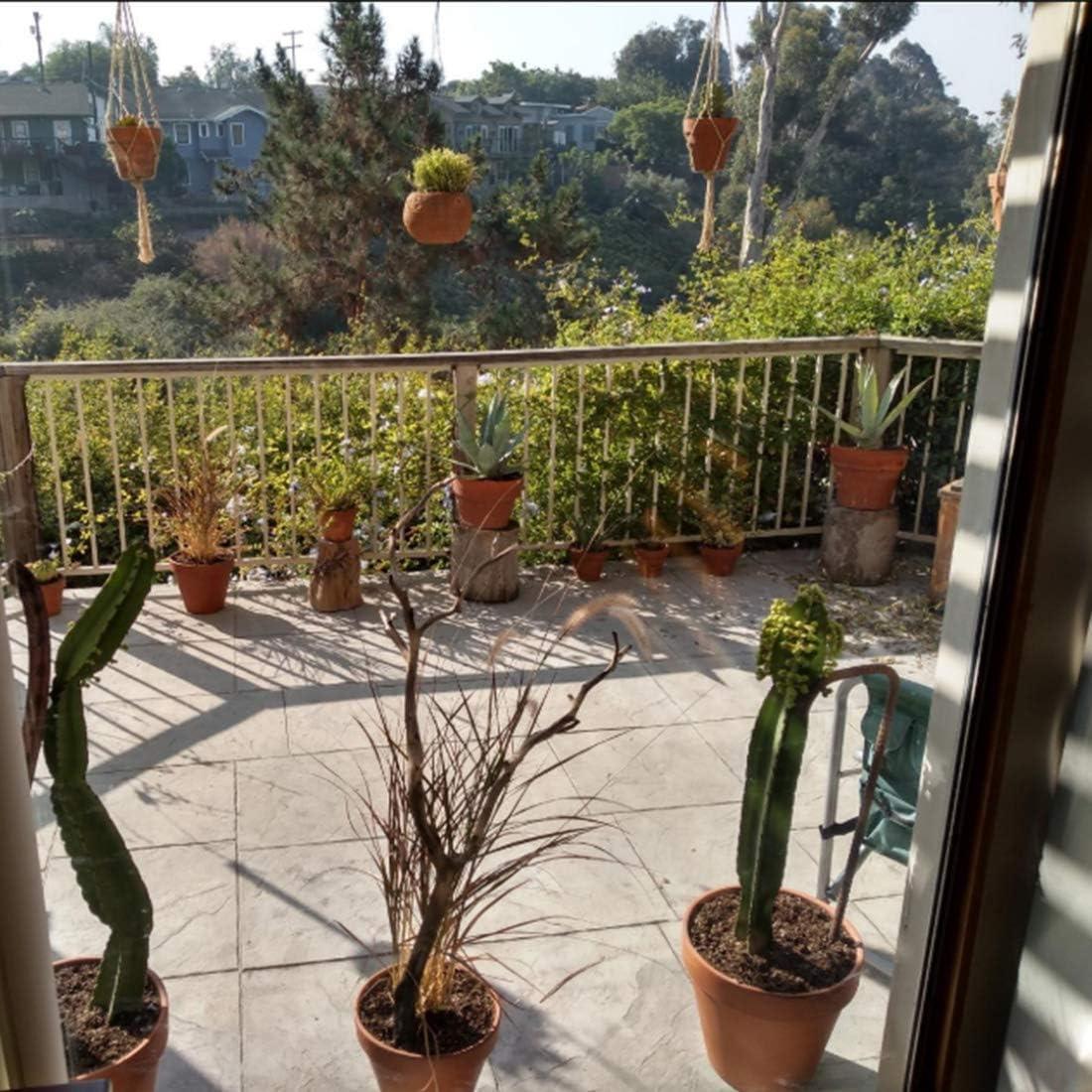 Keadic 6Pcs Colgadores de Plantas de Macramé - 3 Tamaños