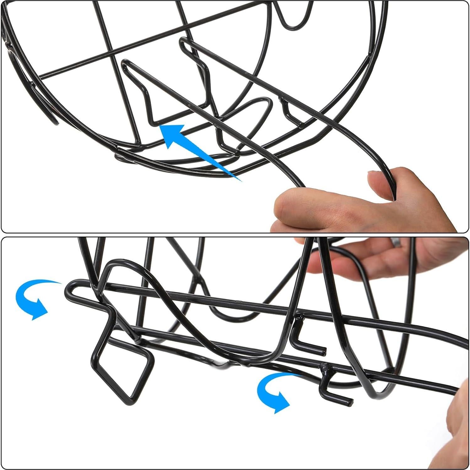 Paquete de 3 Macetas Colgantes Redondas Noamus 25.4cm Negro